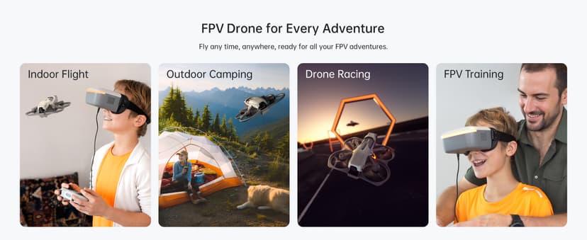 CADDXFPV Protos FPV Drone RTF Kit, Built-in Walksnail 6g VTX, 1080p/60fps HD Digital Video Transmission, 4.5" FPV Goggles Screen, 3-in-1 Charging Hub for 3 Batteries, Supports 3 Flight Modes, Perfect FPV Gift for Beginners & Freestyle Racing
