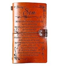 PRSTENLY Gifts for Husband Leather Journal, To My Husband Gifts 140 Page Refillable Notebooks, Fathers Day Anniversary Birthday Wedding Christmas Valentines Day Gifts for Him Men Husband from Wife