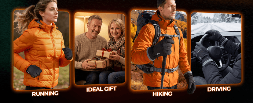 rivmount Winter Waterproof Ski Snow Warm Gloves for Women Men, Windproof Cold Weather Thermal with Touchscreen Fingers, for Running Driving Cycling Hiking Biking Outdoor Sports Daily Work