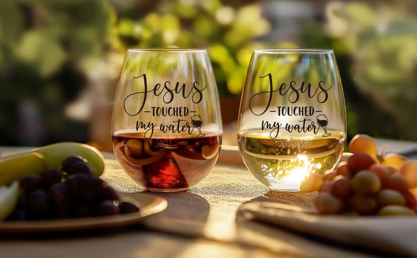 LITTLEBIGGER Friendship Gifts for Women – Christmas Wine Glasses – 15 oz Scratch-Resistant Wine Glass, Birthday Gifts for Women, Mom, Sisters, Friends, Gifts for Christians, Christmas gifts