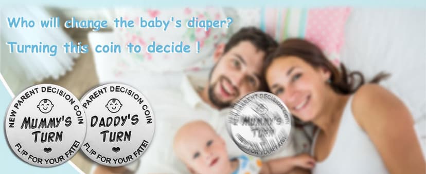 Funny Baby Gift New Parents Decision Gift,Pregnancy Gifts New Dad Mom Gifts,New Parents Gifts for Couples Halloween Thanksgiving for First Time to be Moms Dads Daddy Mummy Double Sided