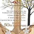 50th Anniversary Wedding Unique Gifts Ideas Crystal Plate with Gold Leaf Wreath - 50th Anniversary Wedding Gifts for Parents Couple - Cardinal Style