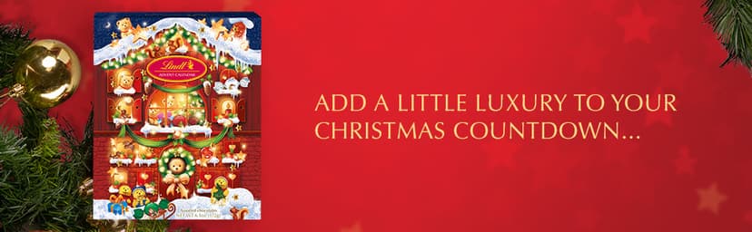 Lindt Holiday Teddy Bear Advent Calendar Assorted Chocolate Candy, 4.5 oz.