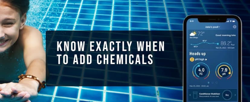 WaterGuru Sense S2 Smart Pool Monitor – Digital Pool & Spa Water Tester for Chlorine, pH, CYA & Alkalinity – Wi-Fi Enabled – Includes C5 Cassette, Float Ring & Batteries