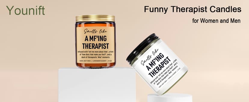 Funny Scented Candle, Therapist Gifts, Occupational Therapy Gifts, Psychology, Therapy Office Decor, Christmas, Graduation, Mental Health Therapist Presents for Women, Men, Psychologist