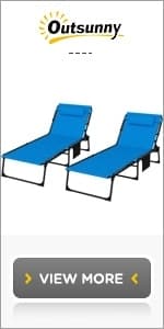 Outsunny Tanning Chair with Face Hole, Side Table, 5-Position Reclining Folding Chaise Lounge Chair Outdoor Lounger Recliner, Carry Straps for Beach Pool Camp, Oxford Fabric, Blue and White
