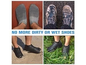 ydfagak Shoe Covers Waterproof Reusable Foldable Not-Slip Rain Shoe Covers with Zipper,Shoe Protectors Overshoes Rain Galoshes for Kids Men and Women