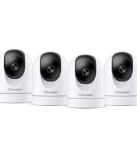 Cinnado 2K Home Security Cameras-2.4Ghz WiFi Indoor Camera with 360° Motion Detection for Pets/Nanny/Baby/Dog, 2 Way Audio, 24/7 SD Card Storage, Cloud Storage, Works with Alexa & Google Home, D1 4P
