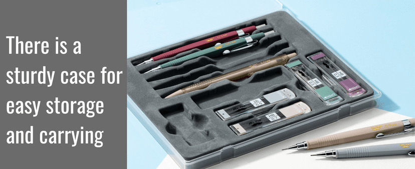 Mr. Pen- Art Mechanical Pencil Set, 5 Vintage Mechanical Pencils (0.3, 0.5, 0.7, 0.9, 2.0mm), 5 HB Lead Refills & 10 Eraser Refills, Precision Drawing Pencils for Sketching, Writing & Artwork