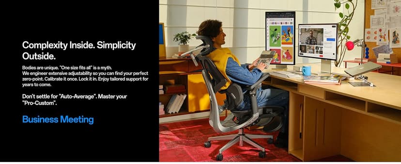 Hbada E3 Pro 2026 Edition Ergonomic Office Chair, Mesh Desk Chair with 3-Zone Floating Lumbar Support, Upgraded 4D Headrest, 720° Armrests, Black with Footrest
