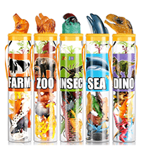 JOYIN Big Dinosaur Toys for Toddlers, 6 Piece Large Soft Dinosaur Figures with an Educational Book, Jumbo Realistic Toys for Boys and Girls Gift, Kids Ages 1 2 3 4 5