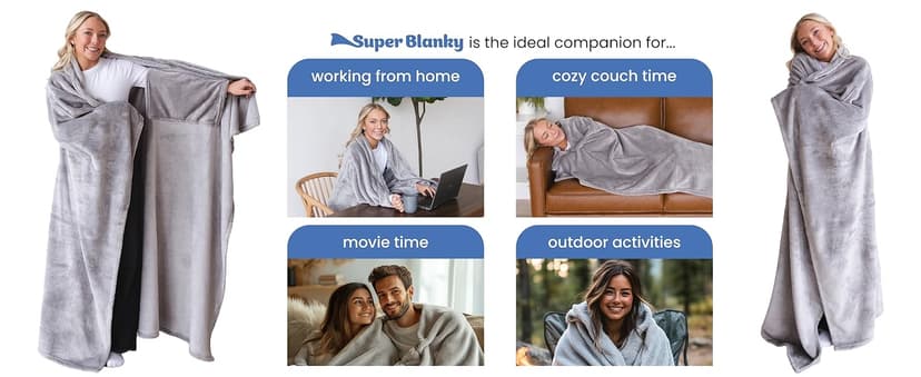 Wearable Blankets for Women, Adult Wearable Blanket Men, Girlfriend Gifts for Women Dorm Room Essentials for Her