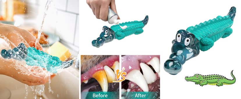 Alligator Dog Chew Toy for Medium & Large Breeds, Keep Them Busy, Reduce Boredom Jeefome Dog Toys for Aggressive Chewers B0BHN7K52L
