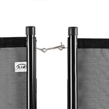 VINGLI Pool Fence 5Ft x 48Ft Swimming Pool Fence in Ground Pool Safety Fencing, Black