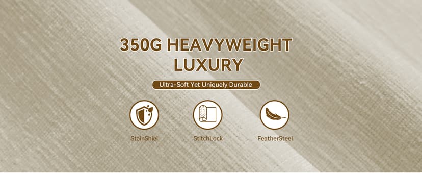 WUTUTUEE 69" Oversized Chaise Lounge Chair Indoor, No Assembly Beige Lounge Couch, Chenille Upholstered Sofa Bed with Pockets, Oversized Reading Chair with Ottoman for Living Room, Bedroom, Office