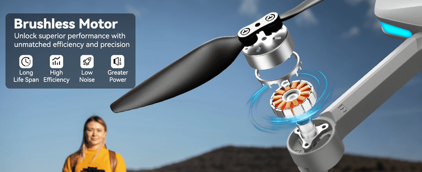 SIMREX 4K FPV Drone with Brushless Motor for Beginners & Teens — 40-Min Flight, Optical Flow Positioning, Gesture Control & VR Mode, Foldable Camera Drone Gift for Kids Ages 8+(Gray)