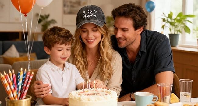 Waldeal Women's Embroidered Baseball Cap Boy Mama Mom Gift Vintage Distressed Dad Hat