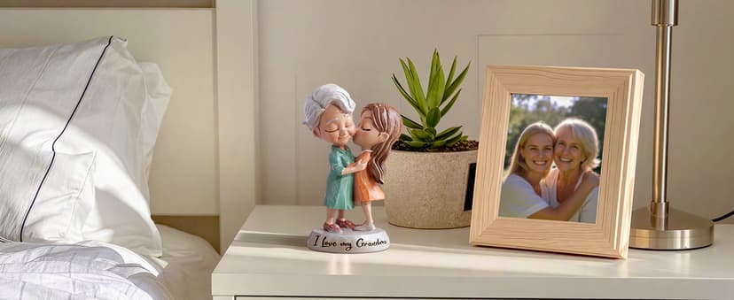 Grandma Birthday Gifts: I Love You Grandma Figurine Gift from Granddaughter - Grandmother Gifts for Mothers' Day - Meaningful Gift for Grandma Nana Gigi Christmas