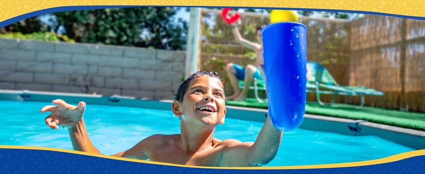 pindaloo Original Skill Game Toy with 2 Balls- Gifts for Kids and Adults Indoor & Outdoor Games, Ball Toys for Boys, Girls, & Teens - Gift Ideas, Fun Stuff, Develops Motor & Juggling Skills -Blue