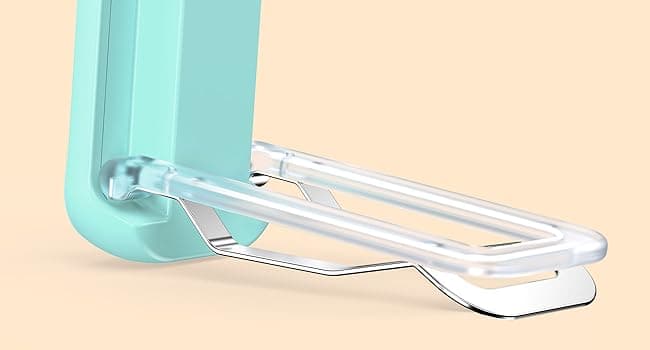 Gritin Reading Light, Rechargeable Book Light for Reading in Bed - Eye Caring 3 Color Temperatures, 5-Level Dimmable Brightness, Long Lasting, Compact Size Clip on Book Lamp for Bookworms-Blue