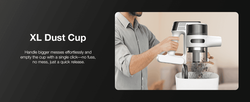 Maircle Cordless Stick Vacuum Cleaner for Home, Lightweight Rechargeable Vacuum with 55min Runtime, Powerful Suction, Green LED Headlight, 9-in-1 Pet Hair Carpet & Hardwood Floor Cleaner