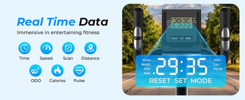 Recumbent Exercise Bike for Home Heavy-Duty Stationary Bike For Seniors Bicycle Exercise Machine Bicycle LCD Monitor,265LBS,8 Level Resistance Black