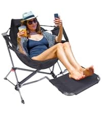 Nice C Chair with Canopy, Umbrella Chairs, Chair with Shades, Sports Chairs, w/Removable Footrest, Cooler Bag, Cup Holder for Camping, Fishing, Sports, Soccer, Beach (1-P Green)