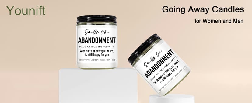 Funny Scented Candle, Coworker Leaving Gifts for Women, Men - Going Away, Goodbye, Farewell Gifts for Coworkers, Friends, Boss, Work Bestie - Retirement, Moving Away Present Ideas - 9 oz