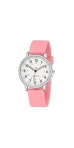 TWOPTION Nurse Watch for Women Waterproof Analog Silicone Watch with Second Hand Nursing Watch