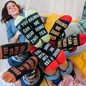 Lavley Food Socks - Hilarious gift for food lovers and snack fans - Great gag gift or stocking stuffer for holidays