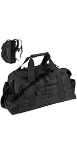 Hannibal Tactical 65L Large Duffle Bag, 3-in-1 Tactical Backpack MOLLE Pack for Sports, Gym, Outdoor, Olive Green