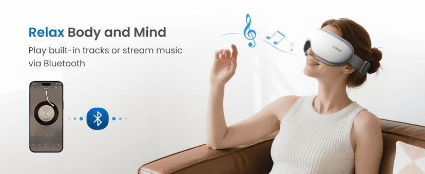 RENPHO Eyeris 1 Eye Massager with Heat, Birthday Gifts Eye Mask for Mom Dad Women Men Her Him, Smart Sleep Mask for Relax, Reduce Strain