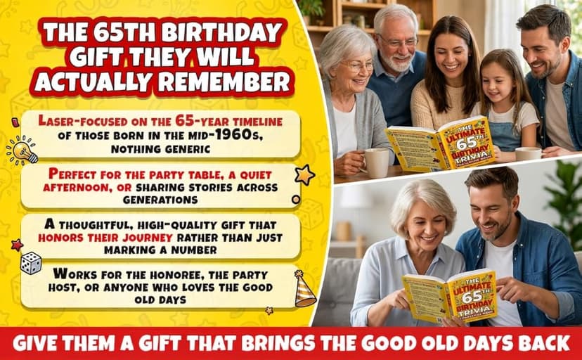 The Ultimate 65th Birthday Trivia Challenge Book: Take A Trip Back To The Best Years Of Your Life With Fun Facts, Brain Teasers & Nostalgic Challenges Perfect For 65-Year-Olds B0H5HYJB44