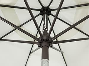 Blissun 9' Outdoor Patio Umbrella, Outdoor Table Umbrella, Yard Umbrella, Market Umbrella with 8 Sturdy Ribs, Push Button Tilt and Crank