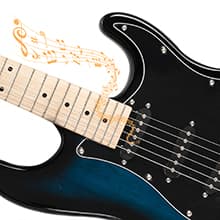 GLARRY Full Size Electric Guitar for Music Lover Beginner with 20W Amp and Accessories Pack Guitar Bag (DARK BLUE, 39" Right Handed)