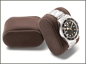 TAWBURY 6 Slot Watch Box for Men - Luxury Watch Jewelry Box for Men with Storage for Sunglasses, Cufflinks | Men's Jewelry Box with Watch Storage | Watch Display Case (Brown)