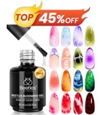 Beetles Gel Nail Polish Kit with U V Light -54 Pcs Gel Nail Kit Four Seasons Glow 32 Colors Set with Base Matte & Glossy Top Coat Soak Off Home Salon DIY Manicure Christmas Gifts for Women Teen Girls