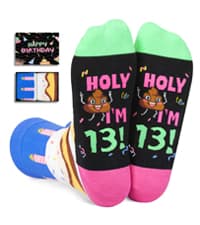HAPPYPOP Official Teenager Girl Birthday Gifts - 13 Year Old Teen Girls Sock Gifts