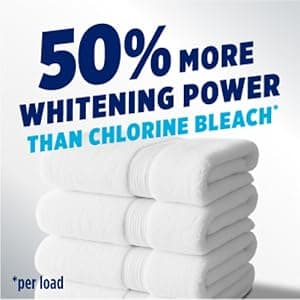 OxiClean Triple Action White Revive Laundry Whitener and Stain Remover Powder, Use with Detergent, Whitens and Brightens Clothes, Removes Tough Stains, Color Safe, Chlorine Free, 4 lbs