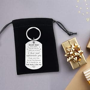 Resdink Dad Gifts from Daughter Son- Remember I Love You Dad Birthday Christmas Fathers Day Keychain