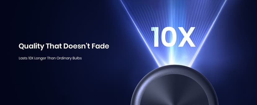 NEBULA Capsule 3 Laser Projector, Upgraded with Google TV and Official Netflix, Mini Smart TV Projector with Wi-Fi, Outdoor Portable Projector, Dolby Digital, 120-Inch Screen, 2.5H Built-In Battery