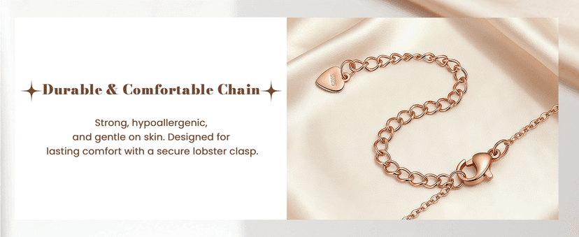 Gifon S925 Sterling Silver Necklace for Women, Wife Jewelry Rose Gold, Mom Birthday Valentines Mothers Day Gifts, Girlfriend Necklaces, Daughter Heart Jewel, Anniversary for Her