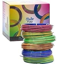 SCRIB3D P1 3D Printing Pen with Display - Includes 3D Pen, 3 Starter Colors of PLA Filament, Stencil Book + Project Guide, and Power adapter