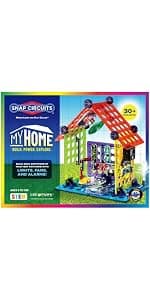 Build 100+ STEM projects with 28 snap-together parts and a full-color project manual SNAP CIRCUITS Jr. SC-100 STEM Electronics Kit, 100+ Projects, Ages 8+ B00008BFZH