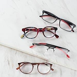 Foster Grant mens Rowan 2-pack Reading Glasses Square Reading Glasses