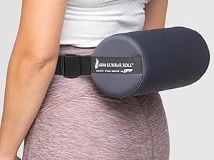 OPTP The Original McKenzie Lumbar Roll – USA-Made Low Back Lumbar Support for Office Chair & Car Seat Back Support Cushion. The Preferred Lumbar Pillow by Physical Therapists - Standard Density
