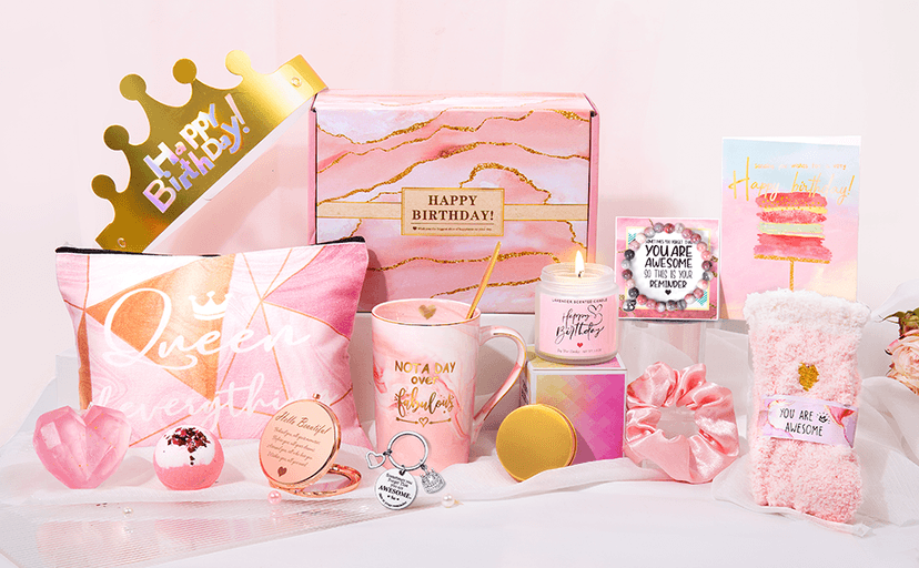 Jumway Not A Day Over Fabulous Mug Gifts Set- Birthday Gifts for Women - Funny Birthday Gift Ideas for Her,Friends, Coworkers, Her, Wife, Mom, Daughter, Sister, Aunt Ceramic Marble Mug 14 Oz