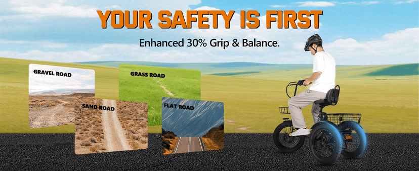 T300 Adults Electric Trike Bike, 1200W Peak Motor & 624Wh Removable Battery,18x3.0 Fat Tire Foldable 3-Wheel E-Bike with Step-Thru Design, Up to 65 Miles, Gift for Parents