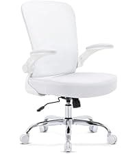Gaming Chair,Computer Office Chair with Footrest,Massage Lumbar Support and Gel Pad,Ergonomic Reclining Leather Gamer Chair with Headrest,Adjustable Armrests and Spring Cushion Ivory