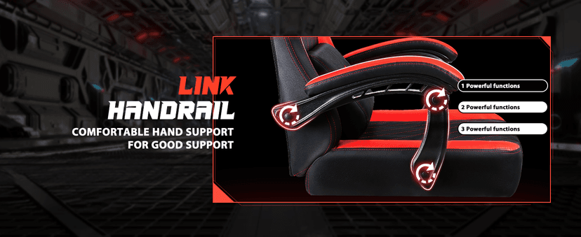 VITESSE Ergonomic Video Gaming Chair for Adults, 400 lbs PC Computer Chair, Racing Office Chair, Silla Gamer Height Adjustable Swivel Chair with Lumbar Vibration Support and Headrest(Red)